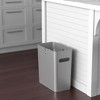 iTouchless SlimGiant Wastebasket 4.2 Gallon Silver 6-Pack - image 2 of 4