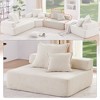 Whisen Oversized Modular Pieces for Convertible Luxury Boucle Floor Couch, 4 Shapes Available - 2 of 4