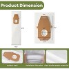 Nispira AH10000 Type Q HEPA Vacuum Bags compatible with Hoover Platinum Upright Vacuum UH30010COM UH30010CCA UH30010, 6 Packs - 2 of 4