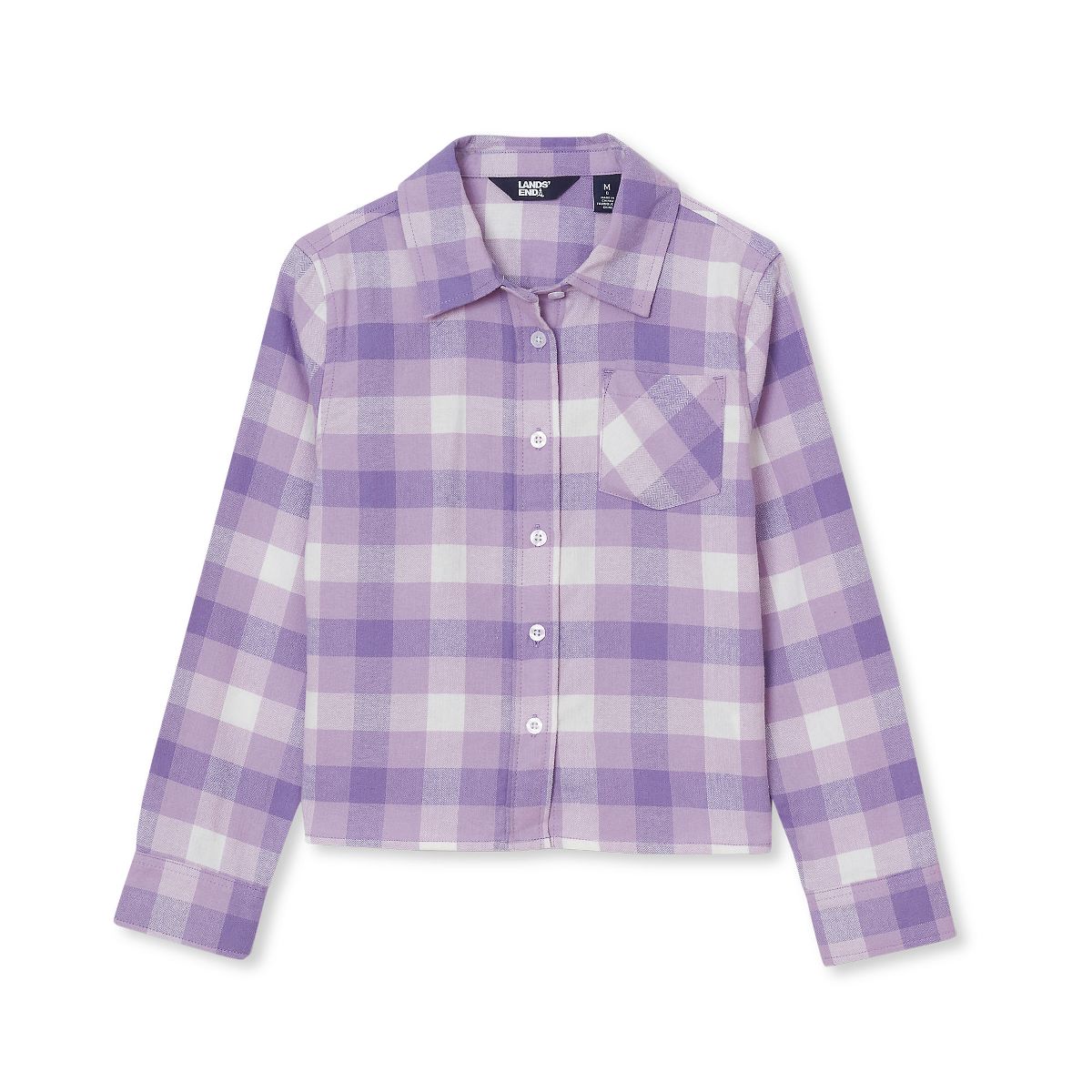 Lands' End Kids Flannel Shirt - thumbnail 4