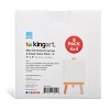 KINGART Easel & Canvas Set 4” x 4”, 8 pc - 2 of 4