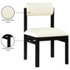 Meridian Furniture,Roundhill Vegan Leather Upholstered Dining Chair, Set of 2 - 3 of 4