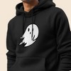 Dalix Giant Ghost Embroidered Hoodie Soft Fleece Hood Sweatshirt Mens - 4 of 4