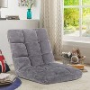 FDW Floor Chair Adjustable Multi-Position Floor Seat  Reading Chair with Back Support Meditation Chair, Grey - 2 of 4
