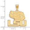 Black Bow Jewelry 10k Yellow Gold Louisiana State Fighting Tigers NCAA Large Pendant - 2 of 3