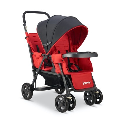 Joovy Caboose Too Sit And Stand Tandem Double Stroller, Red