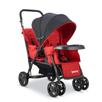 Joovy Caboose Too Sit And Stand Tandem Double Stroller, Red