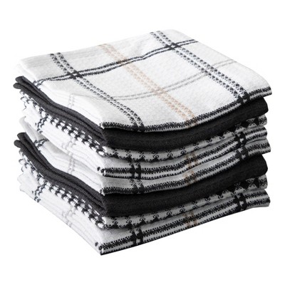 T-fal Coordinating Flat Waffle Weave Dish Cloth, Eight Pack
