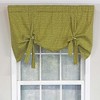 RLF HOME Cabana Trellis Tie-Up Bold Color and Design Window Valance 3" Rod Pocket 50" x 25" Kiwi Green - 2 of 3