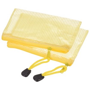 Unique Bargains PVC Waterproof Mesh Zipper Office Travel File Bags 3 Pcs - 1 of 4