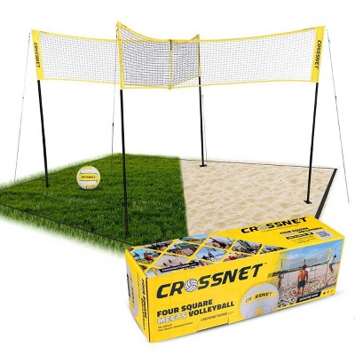 CROSSNET Four Way Volleyball Game Volleyball Set 28pc