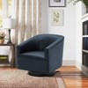 NicBex Faux Leather Accent Chair,Upholstered Living Room Chairs with Curved Backrest and Wood Base,Modern Armchair,Club Chairs for Living Room - 2 of 4