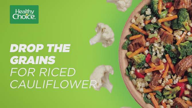 Healthy Choice Gluten Free Frozen Power Bowl Basil Pesto Chicken with Riced Cauliflower - 9.25oz, 2 of 7, play video