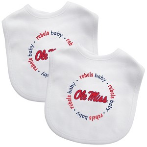 BabyFanatic Officially Licensed Unisex Baby Bibs 2 Pack - NCAA Ole Miss Rebels - 1 of 3