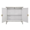 Okak Wooden Sideboard Buffet, Decorative Storage Cabinet with 2 Doors & Adjustable Shelves, Console Table for Kitchen Living/Dining Room - 4 of 4