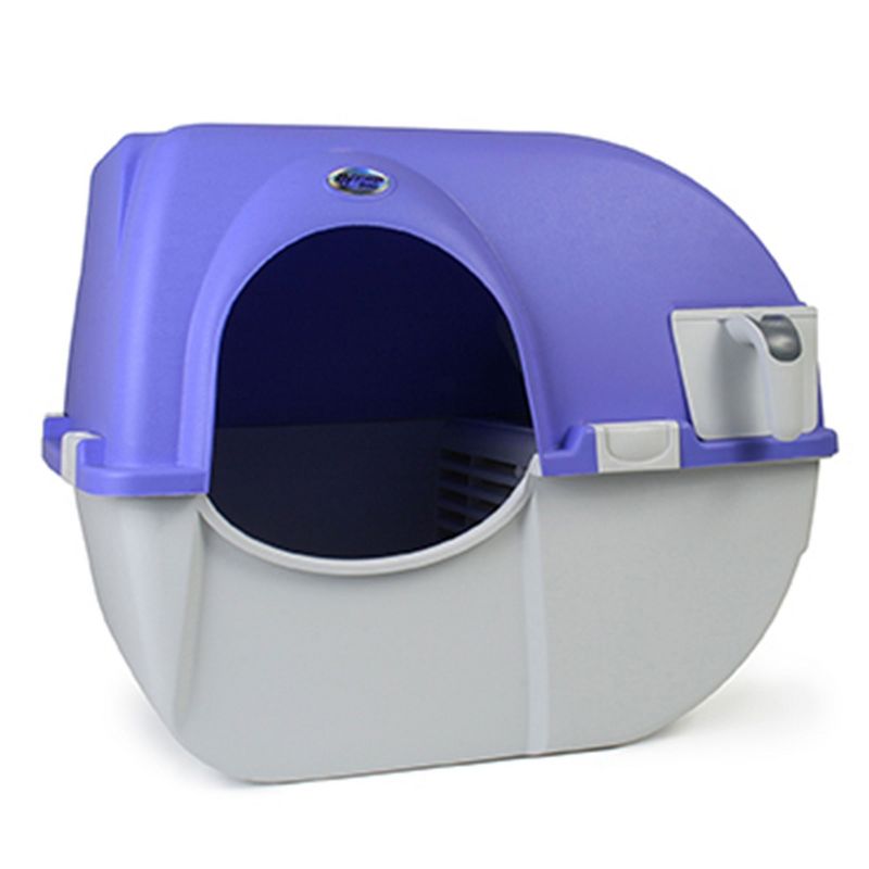 Omega Paw Roll 'n Clean Plastic Indoor Outdoor Automatic Self Cleaning Litter Box, 1 of 7