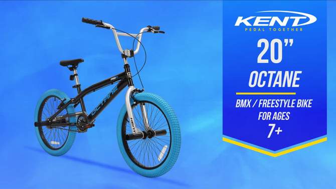 Kent Octane 20&#34; Kids&#39; Freestyle Bike - Black, 2 of 10, play video