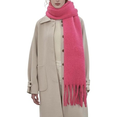Zuppad Women Cashmere Feel Scarf, Soft Warm Winter Scarf for Cold Weather, Christmas Blanket Scarves Pashmina Shawl Wrap