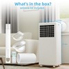 3-in-1 Portable Air Conditioner - 8,000 BTUs, Fan Function, LED Display, Remote Control, Timer, and Sleep Mode for Rooms Up to 350 Sq.Ft - 2 of 4