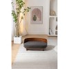 Gulches Scandinavian Style Small and Medium-sized Dogs Pet Sofa with Solid Wood Legs, Curved Walnut Wood Back, Velvet Cushion in Dark Gray - 2 of 4