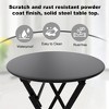 3 Piece Patio Set,Folding Patio Table and Chairs, Folding Outdoor Patio Furniture Sets,Weather Resistant Conversation Set for Yard Garden - 4 of 4