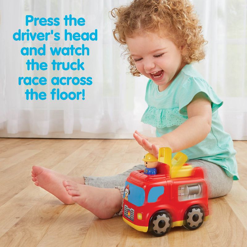 Kidoozie Press n Zoom Fire Engine, Toddlers ages 12 months and older, 3 of 7