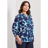 Avenue Women's Plus Size Pintuck Popover Top - 4 of 4