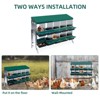 8 Compartments Nesting Box for Chickens Egg Laying, Heavy Duty Metal Poultry Nest Box with Roll Out Egg Collection, Swing Perch, Vented Holes - 3 of 4