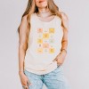 Simply Sage Market Checkered Floral Chart Garment Dyed Tank - 2 of 3