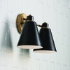 Capital Lighting Bradley 2 - Light Vanity in  Aged Brass, Black - 2 of 4
