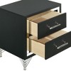 PAGED Nightstand Modern Side Table with 2 Storage Drawers and Gold Handles, Bedside Cabinet for Bedroom, Living Room - 2 of 4