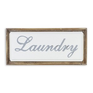 Cheung's Colista Elegant Laundry Wall Sign - White - 1 of 4