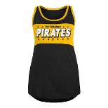 Mlb Pittsburgh Pirates Women's Heather Bi-blend Ringer T-shirt