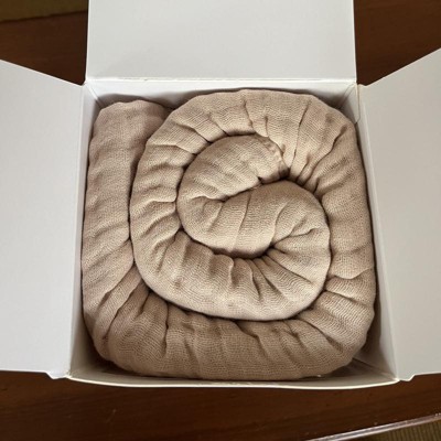 Comfy Cubs King Size Muslin Blanket - 108"x90" 6-Layer Cotton Throw (Sand Color)