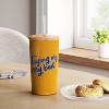 17.5 fl oz Stainless Steel Straw Tumbler with Bamboo Lid Yellow - Room Essentials™ - 2 of 3
