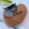 Kate Aspen Heart Cork Coasters (Set of 24) | 22034NA - image 3 of 4