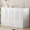 Mjkone Multifunctional Murphy Bed Cabinet Queen Size with USB Charging Station,Drawers & Tri-Folding Mattress - 4 of 4