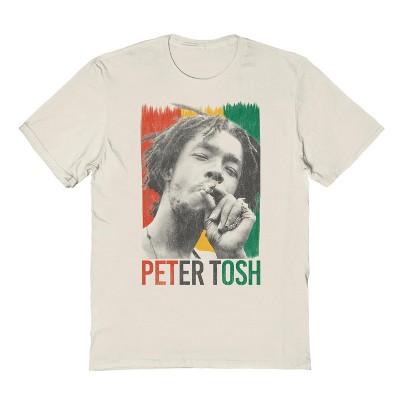 Peter Tosh Men's Peter Tosh Smoke Short Sleeve Graphic Cotton T-Shirt