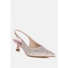 Vernaos Pointed Toe Rhinestone Slingbacks - 2 of 4