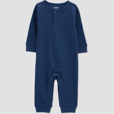 Image of Carter's Just One You®️ Baby Boys' Jumpsuit - Navy Blue Newborn