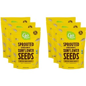Go Raw: Sprouted Sunflower Seeds Sea Salt - Case of 6 - 10 OZ - 1 of 4