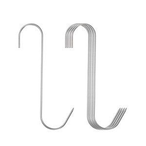 Unique Bargains 304 Stainless Steel S-shaped Butcher Meat Hooks and Hangers - 1 of 4
