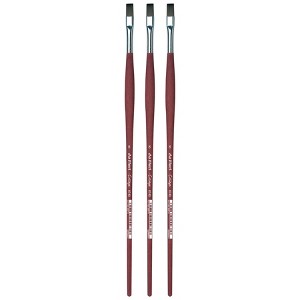 da Vinci COLLEGE Student Brush, Synthetic, Acrylic & Oil, Flat, Series 8740, Size 8, Pack of 3 - 1 of 3