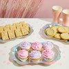 Sparkle and Bash 24 Pack Silver Holographic Disposable Party Serving Trays with Foil Edge, 13 x 9 in - 2 of 4