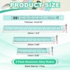 Unique Bargains Aluminum Alloy Rulers with Centimeters Millimeters Inches and Conversion Table - 2 of 4