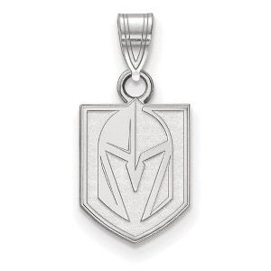 Black Bow Jewelry Sterling Silver Vegas Golden Knights NHL Small Pendant - 1 of 2