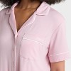 Women's Cloud Knit Short Sleeve Notch Collar Shirt and Shorts Pajama Gift Set - Auden™ - 4 of 4