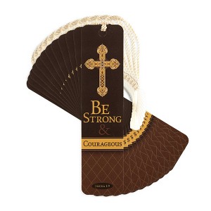 Dicksons Be Strong and Courageous 6 x 1.5 Inch Keepsake Tassels Bookmarks Pack of 12 - 1 of 4