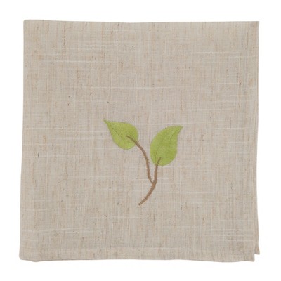 Saro Lifestyle Embroidered Vine Design Table Napkins (Set of 4)