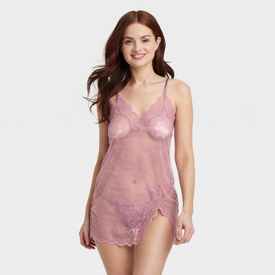Women's Allover Lace Lingerie Slip Dress - Auden™